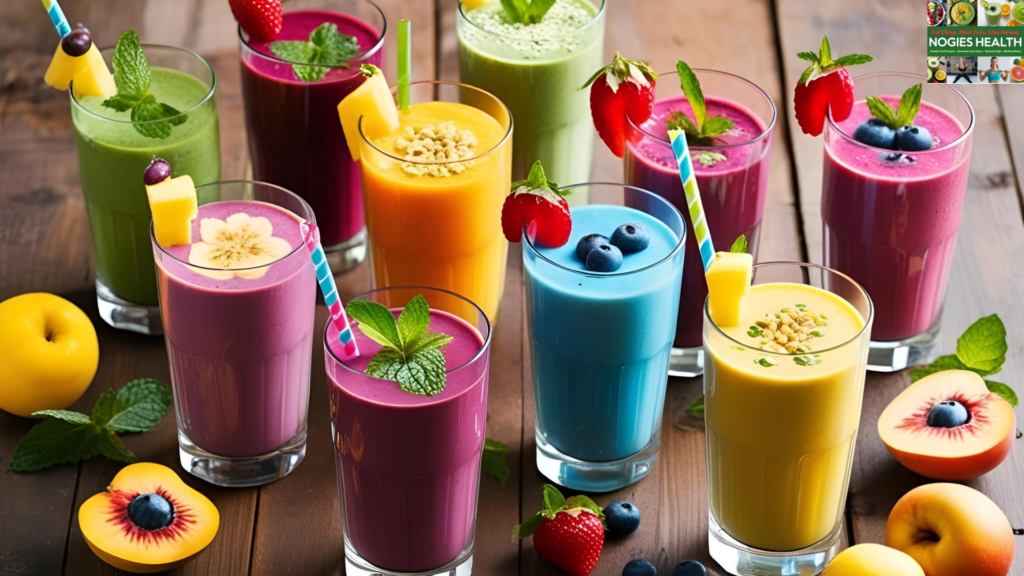 Image of different flavors of Smoothies - Nogies health